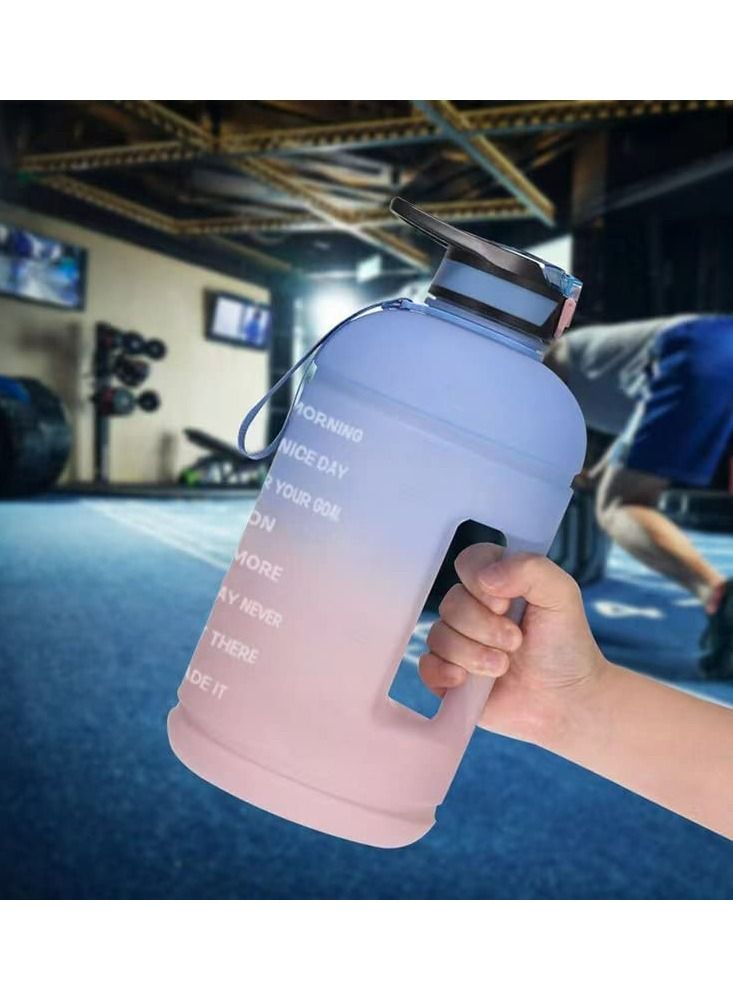 LIMOS 1 Gallon Sports Water Bottle Motivational with Time Marker & Straw Leak  - Image 4