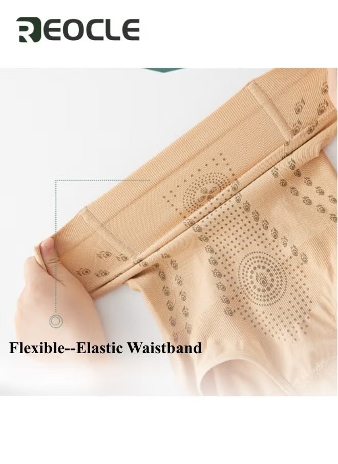 REOCLE Women's Body Shaper Shapewear Tummy Control Pants Fiber Restoration Shaper Pant Graphene Honeycomb Tightening Body Shaping Pants - Image 1