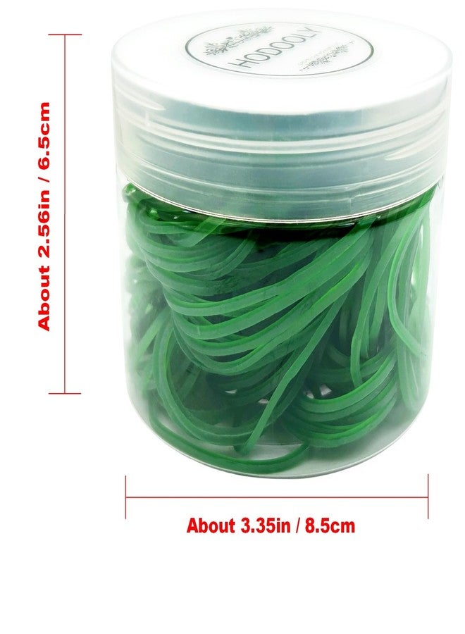 Hodooly Green Rubber Bands,200pcs Elastic Bands Sturdy Rubber Band for School Home and Office Use - Image 4