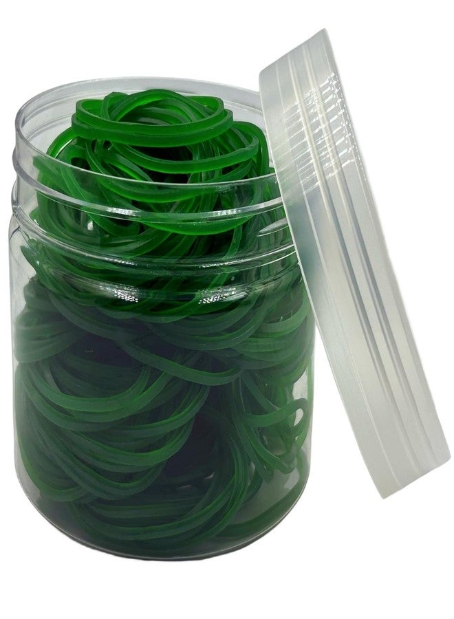 Hodooly Green Rubber Bands,200pcs Elastic Bands Sturdy Rubber Band for School Home and Office Use - Image 1