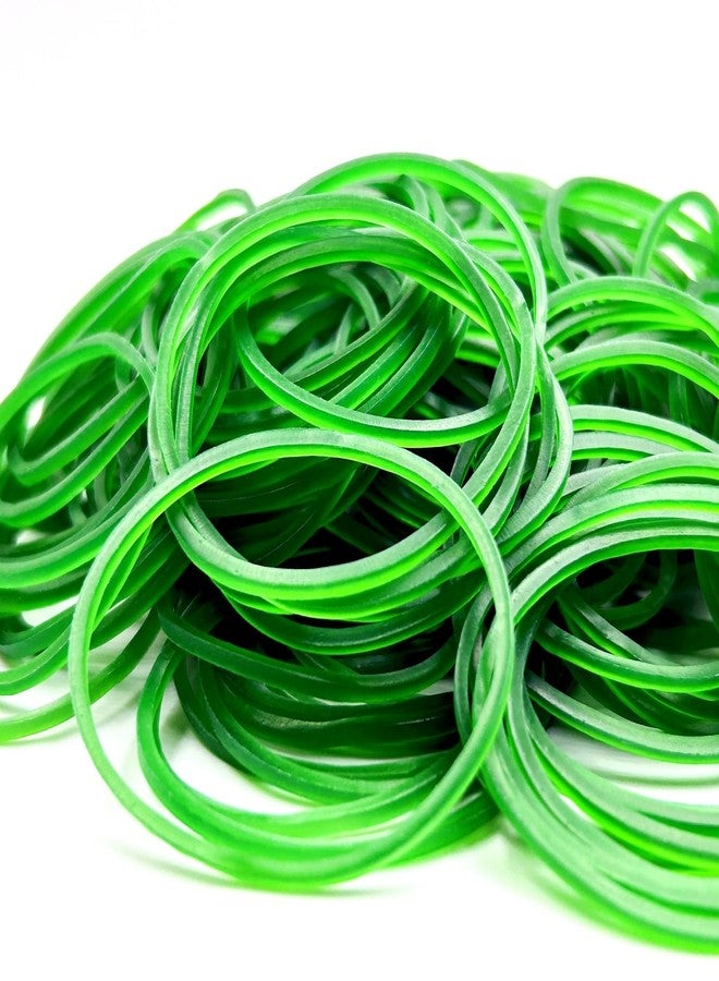 Hodooly Green Rubber Bands,200pcs Elastic Bands Sturdy Rubber Band for School Home and Office Use - Image 2