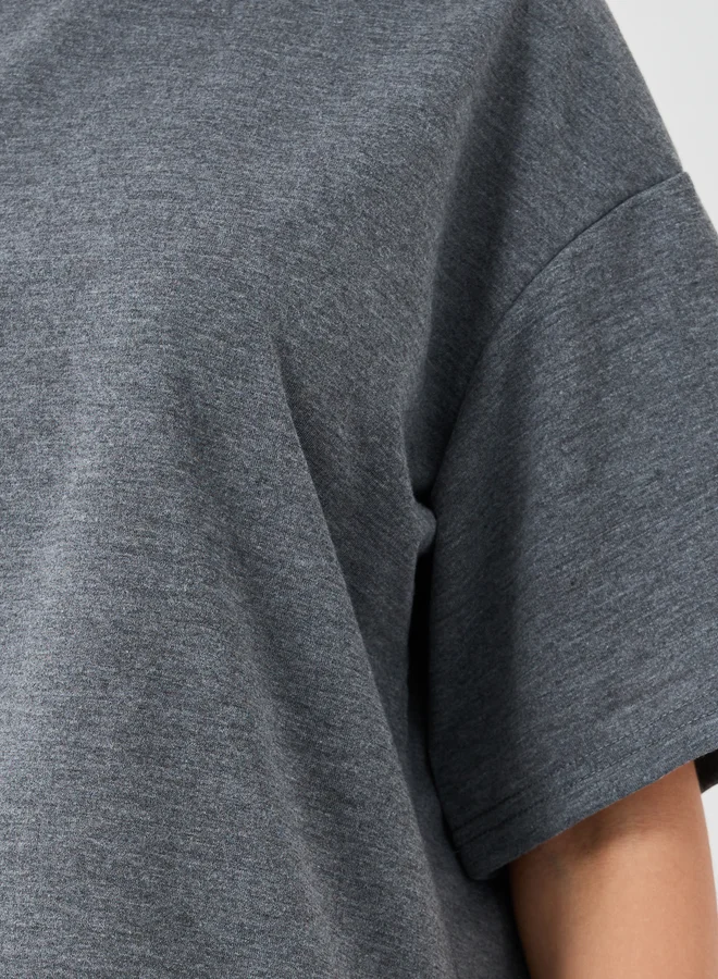 Take Two Slogan Print Round Neck T-Shirt and Joggers Co-Ords