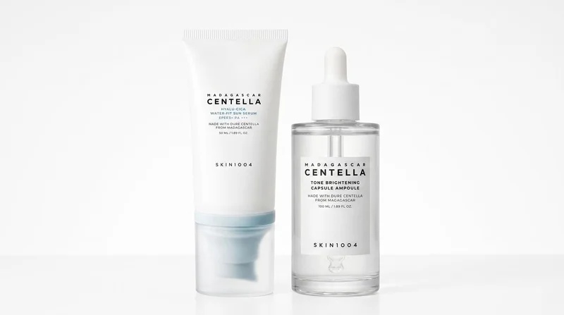 Skin1004 Centella Hyalu-Cica Sun Serum & Tone Brightening Ampoule Set