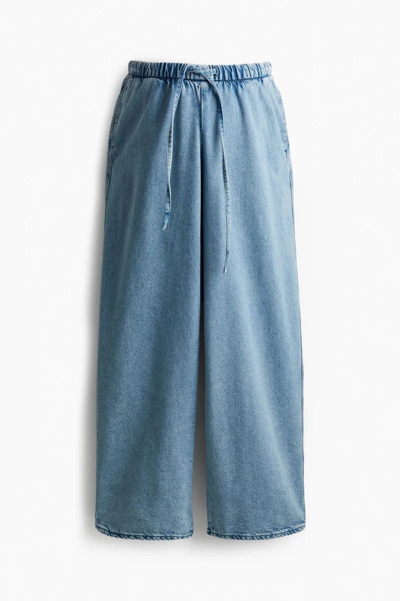 H&M MAMA Denim pull-on trousers