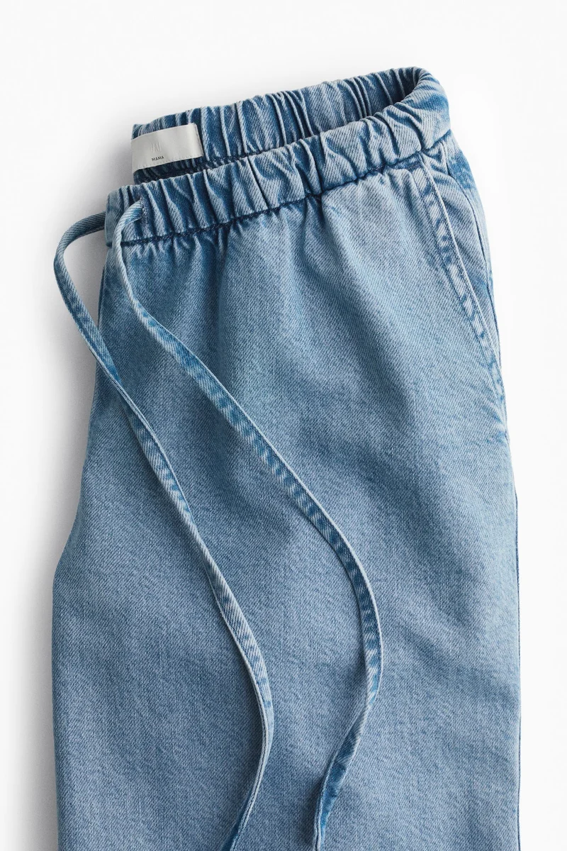 H&M MAMA Denim pull-on trousers