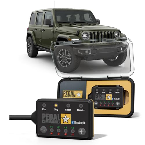 PEDAL COMMANDER Throttle Response Controller Compatible with Jeep Wrangler JL 20182025 PlugandPlay 4 Modes 36 Settings App Controlled AntiTheft Performance Upgrade Wrangler Accessories
