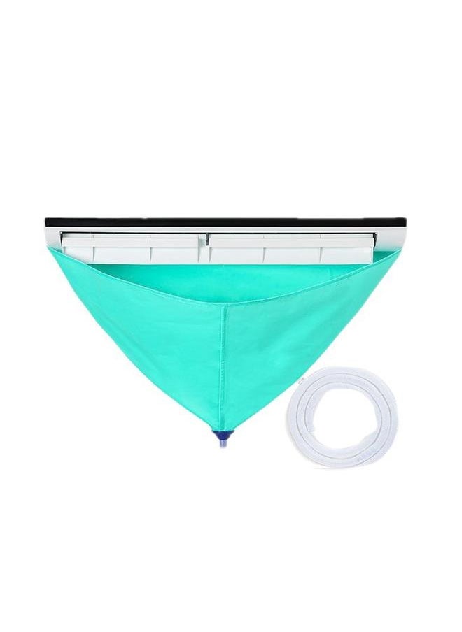 NIBEMINENT Split Air Conditioning Washing Bag AC Dust Cleaning Protective Service Cover with Drain Port Water Pipe  - Image 1