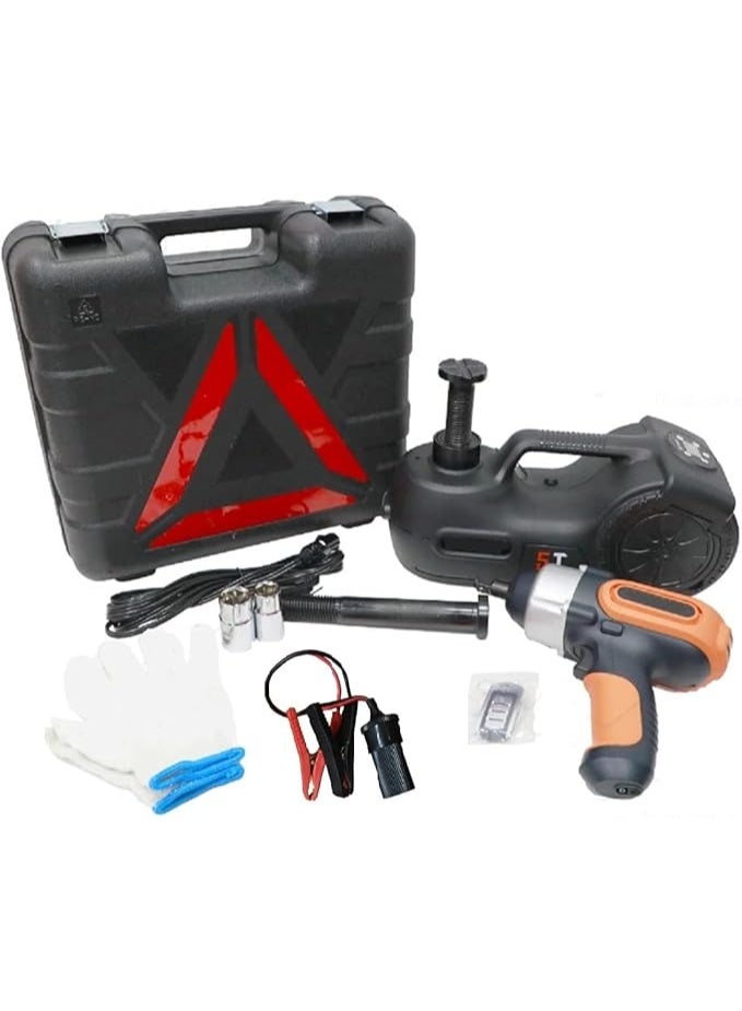 5-Ton Hydraulic Car Jack – Family Car Lifting Tool with Tire Wrench for Quick & Safe Emergency Tire Changes - Image 5