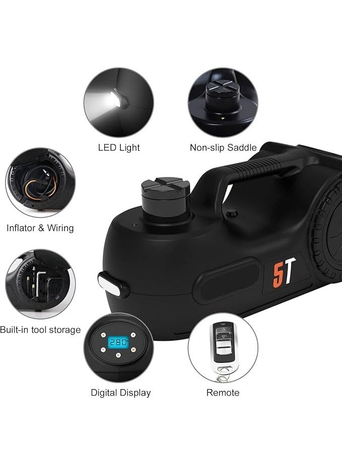 5-Ton Hydraulic Car Jack – Family Car Lifting Tool with Tire Wrench for Quick & Safe Emergency Tire Changes - Image 4