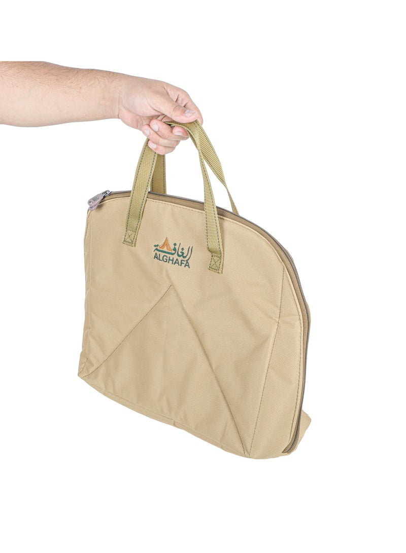 ALGHAFA ALGhafa, Almosem thermos bag, for trips, camping, kaki color, size 30*21*36cm  - Image 2