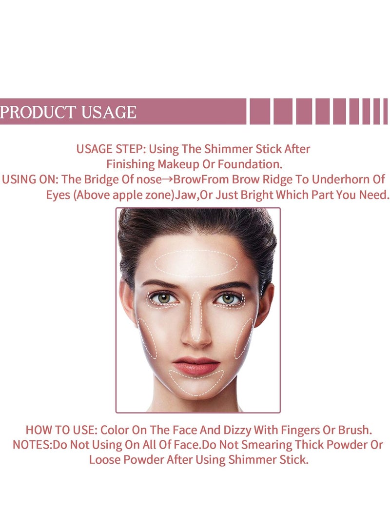QIC Blush Stick Blush Makeup Wand Cream Blush for Cheeks Tint Long Wearing Natural Looking Face Foundation Blush Makeup for Daily Wear 3D Wonder Stick 06  - Image 5