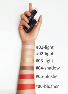 QIC Blush Stick Blush Makeup Wand Cream Blush for Cheeks Tint Long Wearing Natural Looking Face Foundation Blush Makeup for Daily Wear 3D Wonder Stick 06  - Image 4