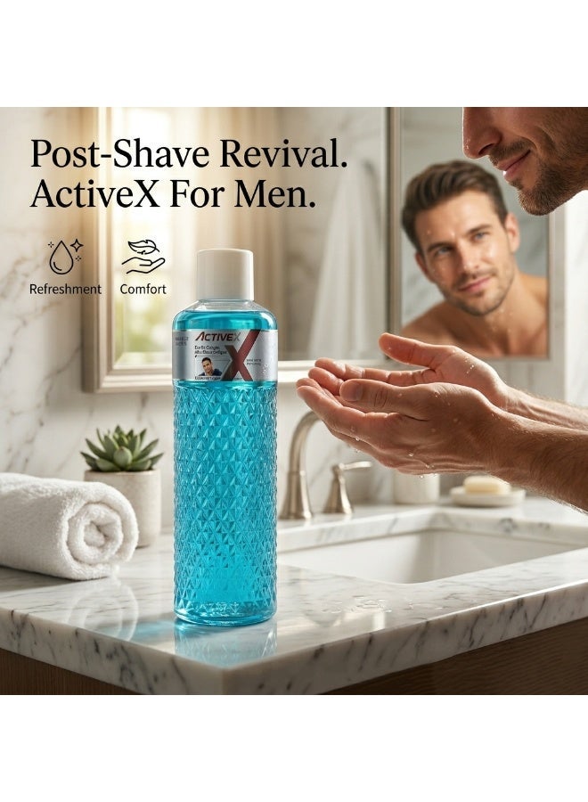 ActiveX After Shave Cologne 1000ml – Professional Barber After Shave Cooling & Refreshing Cologne (Blue) - Image 2