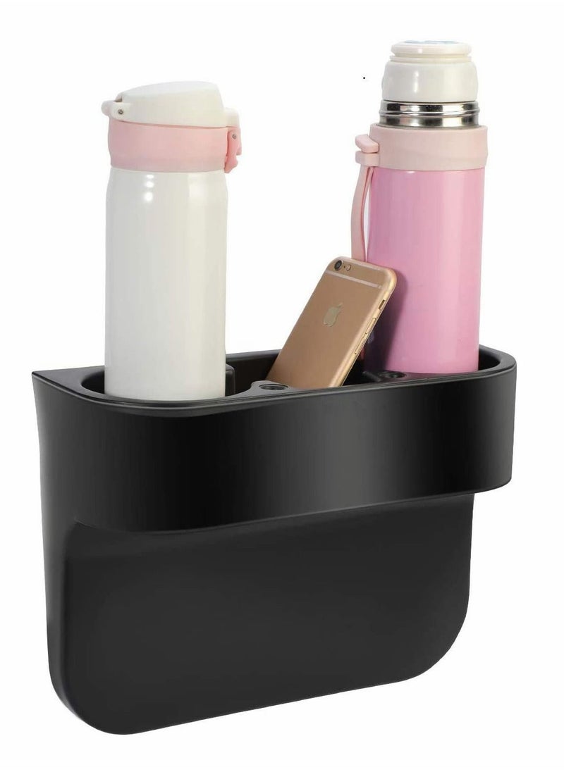 Y&D Universal Auto Truck Seat Side Cup Holder Mount Stand - Seam Gap Wedge Storage Organizer for Drink Bottle Pen Phone Car Front  - Image 4