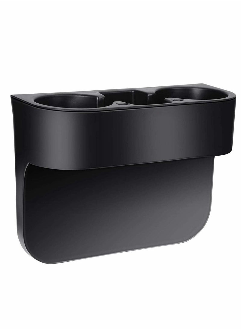 Y&D Universal Auto Truck Seat Side Cup Holder Mount Stand - Seam Gap Wedge Storage Organizer for Drink Bottle Pen Phone Car Front  - Image 1