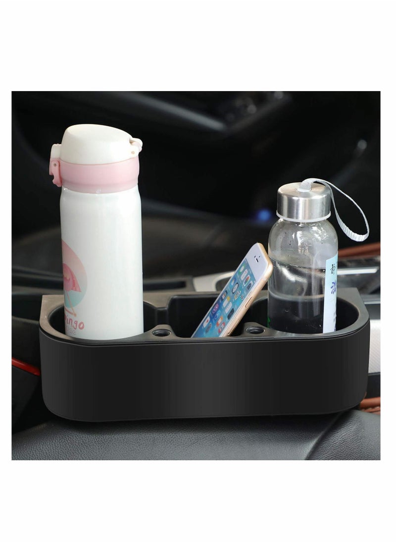 Y&D Universal Auto Truck Seat Side Cup Holder Mount Stand - Seam Gap Wedge Storage Organizer for Drink Bottle Pen Phone Car Front  - Image 3