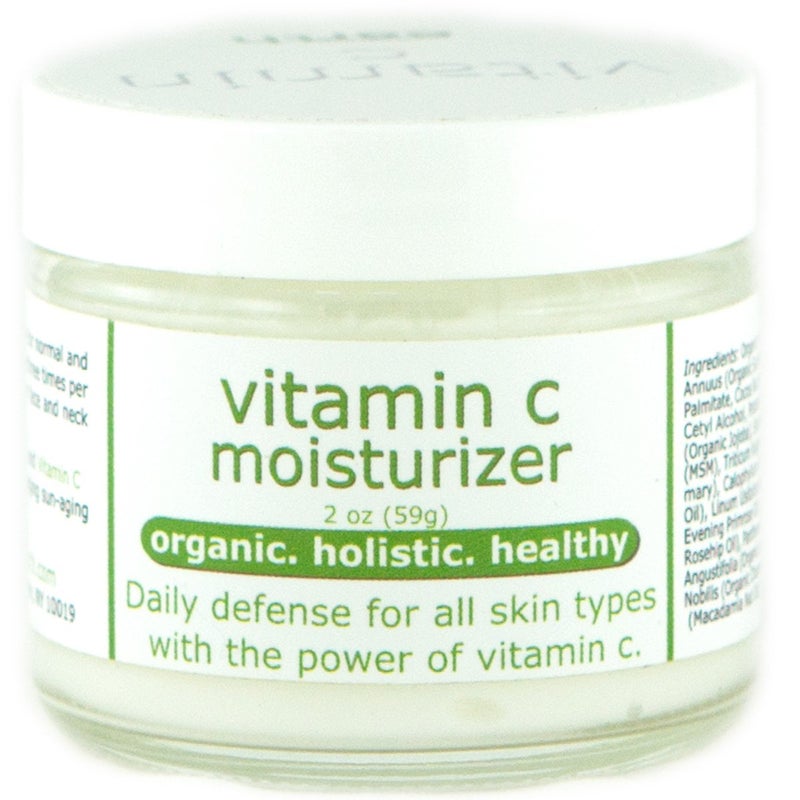 Made from Earth Vitamin C Moisturizer Organic AntiAging Cream for Face Eyes and Neck 2 oz