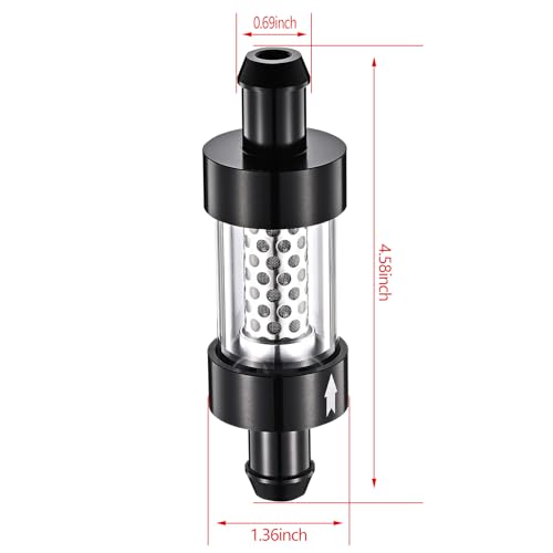 GJYSYP 5/8 in. Inline Coolant Filter Universal Filter and Inspection System Stainless Steel Screen For Pipe Bore 0.62 in. - Image 4