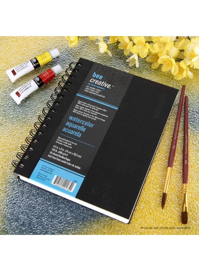 Bee Paper Company Bee Paper - 5.5"x 8" Bee Creative Watercolor Journal - Image 3