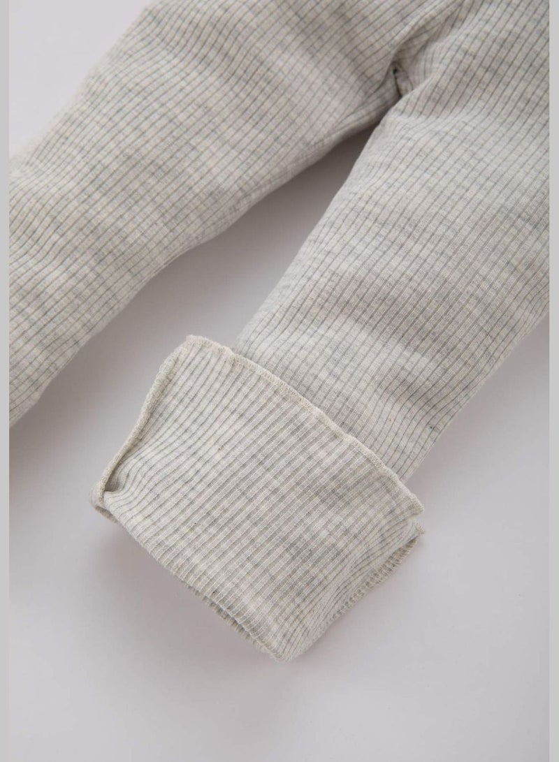 DeFacto Baby Girl 2-pack Knitted Leggings Flare Fit - Image 3