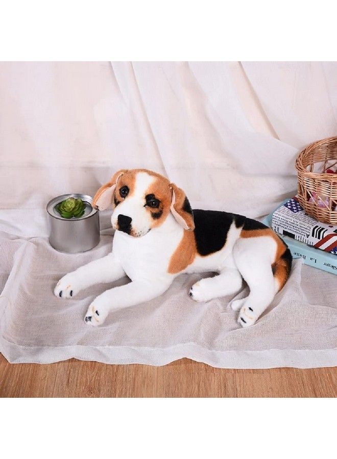 Tickles لعبة دمية بيغل جرو ناعمة محشوة للأطفال لغرفة الأطفال (اللون: أبيض وبني الحجم: 37 سم) - Image 2