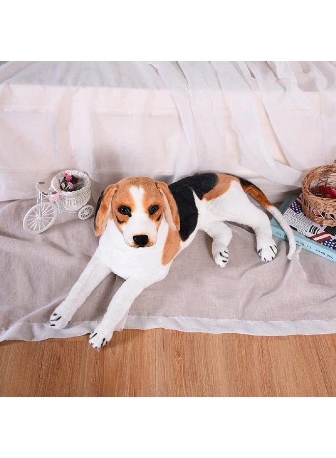 Tickles لعبة دمية بيغل جرو ناعمة محشوة للأطفال لغرفة الأطفال (اللون: أبيض وبني الحجم: 37 سم) - Image 4