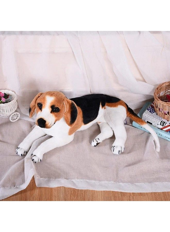 Tickles لعبة دمية بيغل جرو ناعمة محشوة للأطفال لغرفة الأطفال (اللون: أبيض وبني الحجم: 37 سم) - Image 3