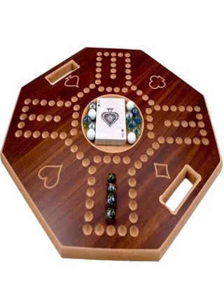 The Royal Jackaroo Card and Board Set with 16 Marble Stones is durable and sturdy Size 38X38 cm Random choice of black or brown - pzsku/Z24FA35E52C0C97F492D3Z/45/1746195816/fc6b4984-b5d2-48f2-a5ab-69d3d1dd84dc