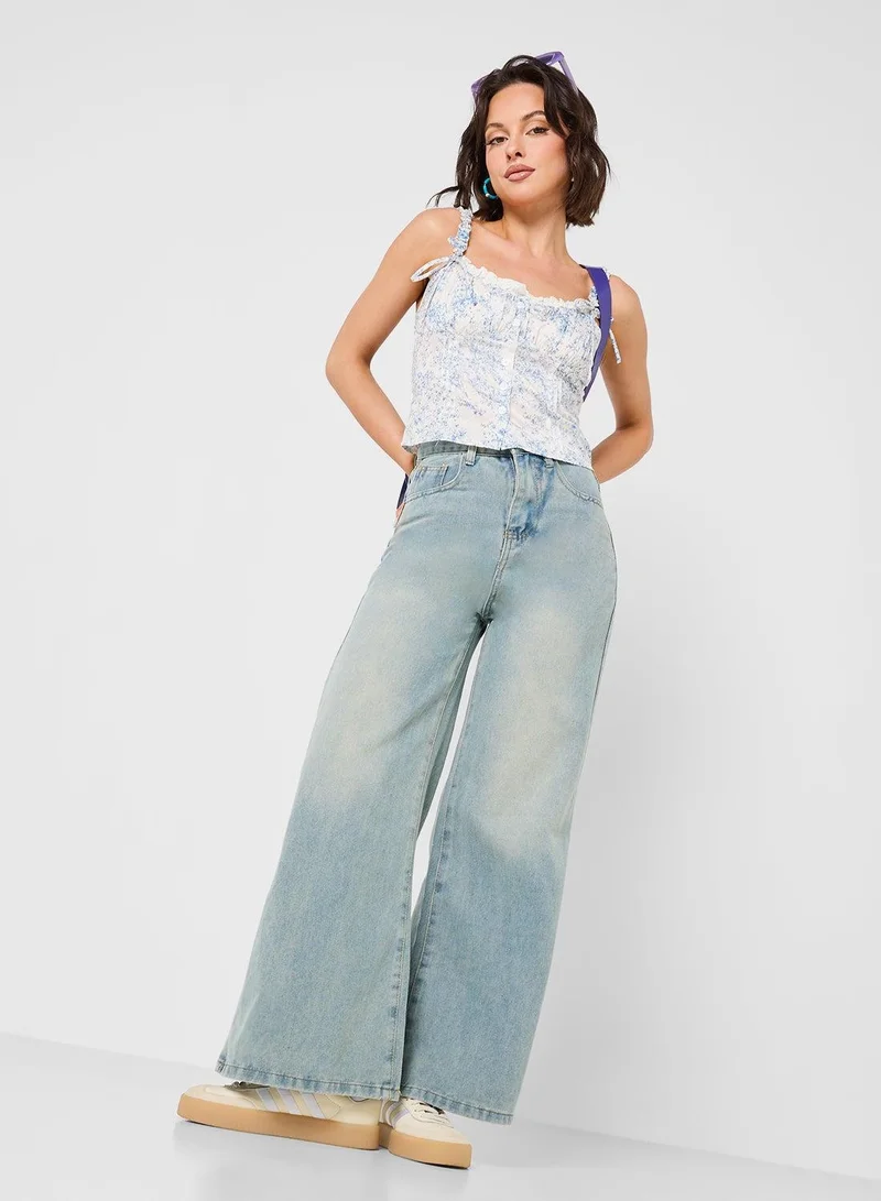 High Waist Flared Pants