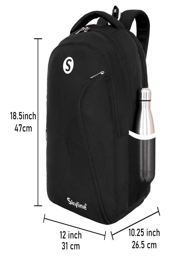 Skyline 40 Ltr Laptop Backpack for Office, College and Travel - Men And Women (Black) - Image 4