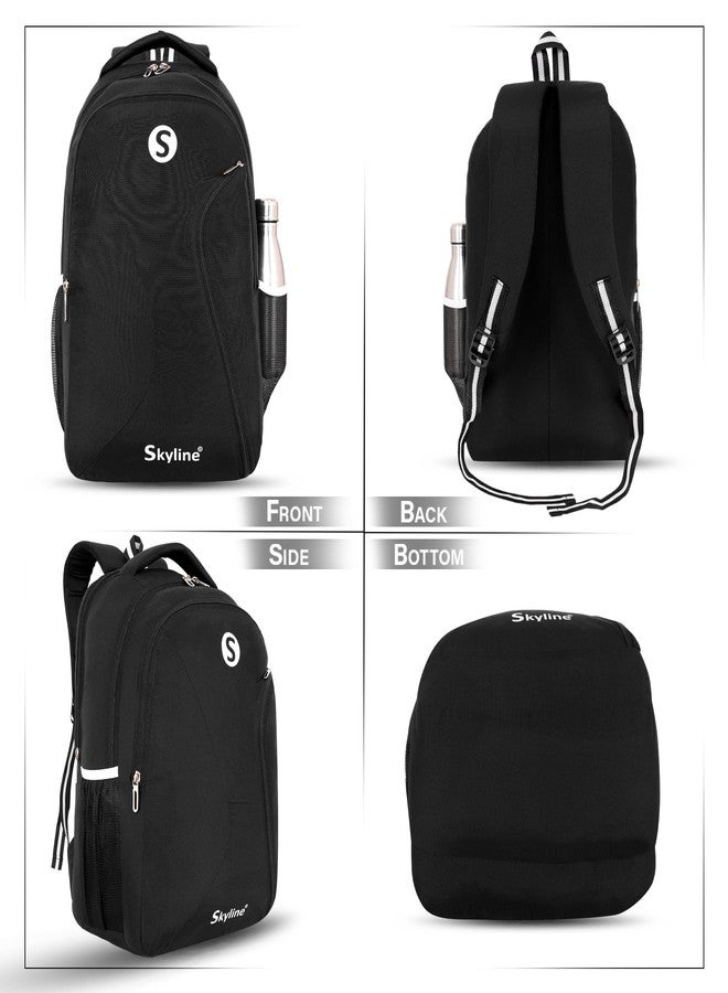 Skyline 40 Ltr Laptop Backpack for Office, College and Travel - Men And Women (Black) - Image 2