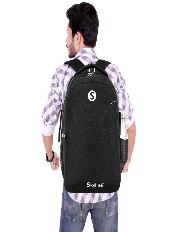 Skyline 40 Ltr Laptop Backpack for Office, College and Travel - Men And Women (Black) - Image 5
