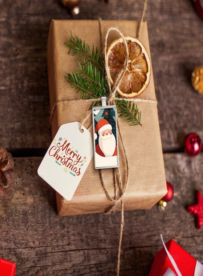 AUEAR, 20 Pack 25mm x 50mm Rectangle Charms Trays Silver Blanks Pendant for Setting Photo Jewelry Making - Image 3