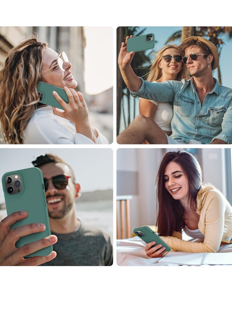 Raxoom حافظة لجهاز آيفون 15 برو ماكس غطاء أخضر نحيف خلفي ناعم غطاء TPU مرن غطاء سيليكون غير لامع لجهاز آيفون 15 برو ماكس - Image 5