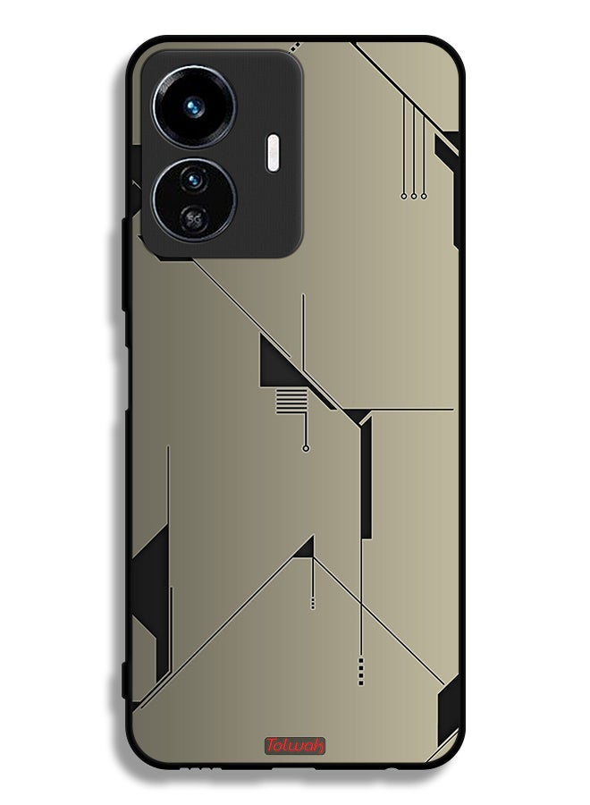 Tolwak Vivo Y77e 5G Protective Case Cover Minimalism Abstract Digital Art - Image 2