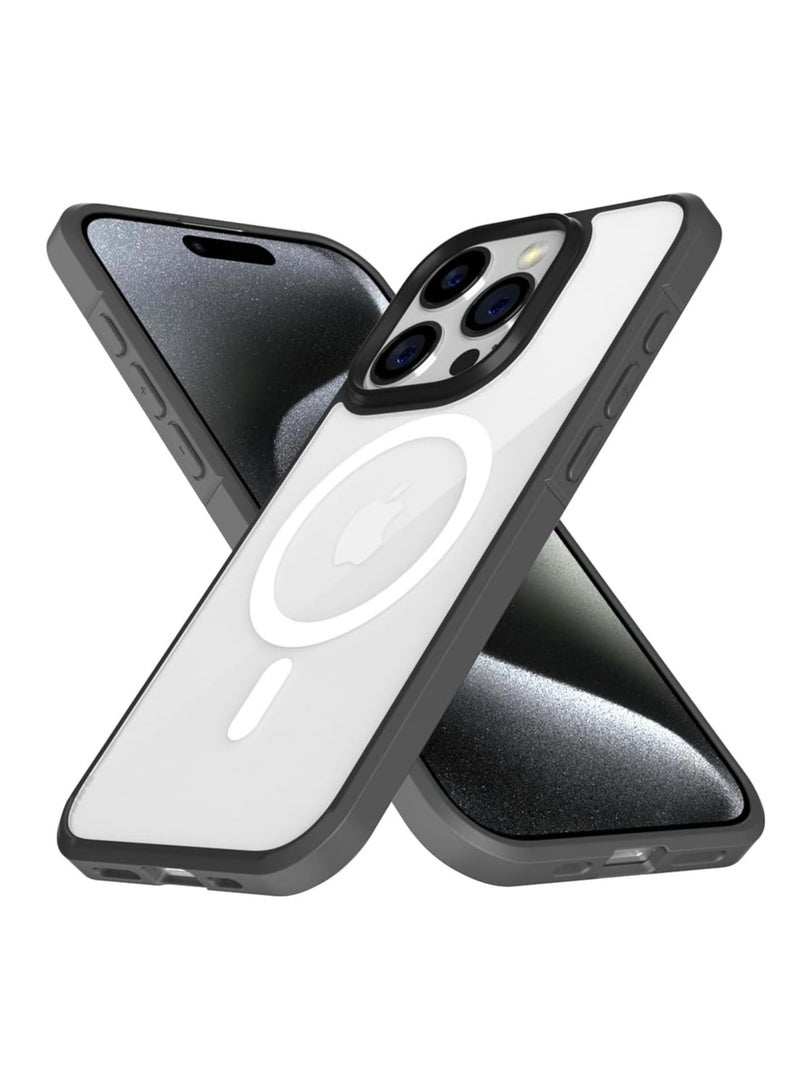 X-level جراب X-level متوافق مع iPhone 15 Pro، جراب ICE Crystal Case [مضاد للاصفرار] جراب TPU الناعم المقاوم للصدمات لهاتف iPhone 15 Pro (رمادي) - Image 1