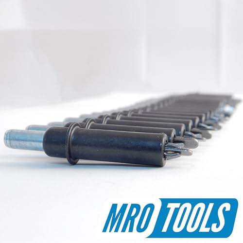 MRO Tools Cleco Fasteners 25 5/32 مثبتات صفائح معدنية قياسية + كماشة كليكو مع حقيبة حمل (K1S25-5/32) - Image 5