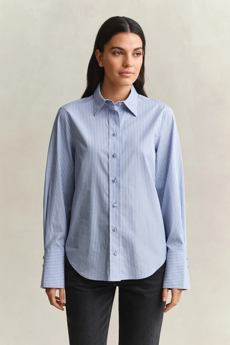 Gant  Striped Yoke Detail Shirt for Women | Best Price UAE