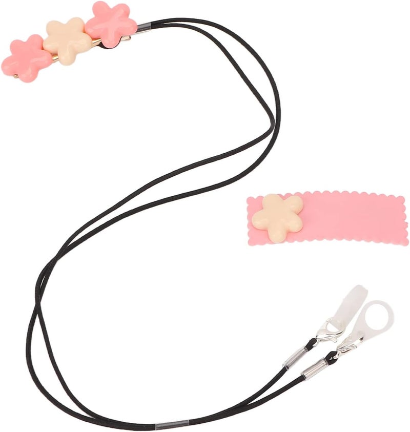 klarako Hearing Amplifiers Lanyard Clip, Hearing Amplifiers Clips Rope with 3 Flowers, Hearing Tools Accessories for Work Gardening Sports (Both Ears) Both Ears - Image 5