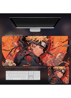 Anime Naruto Mouse Pad Naruto Sasuke Kakashi Super Large Thickened Muye Village Boys Computer Table Pad-color:800*300*2mm-pattern:Naruto 12