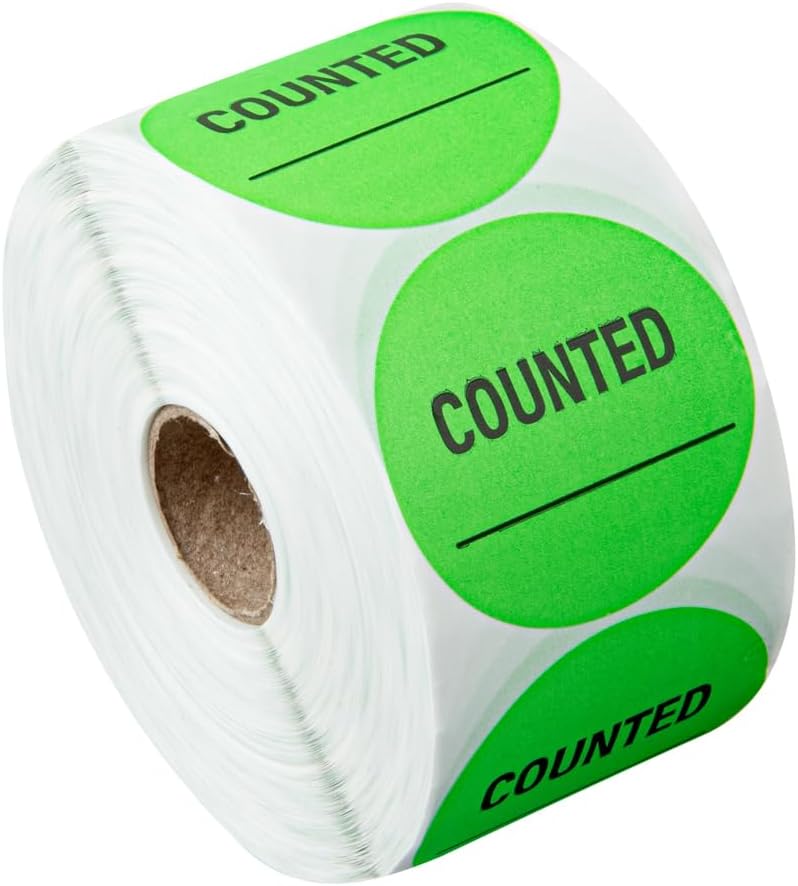 Restaurantware Label Tek 2 x 2 Inch Packaging Stickers 1000 Premium Shipping Labels  Counted Sustainable Green Paper Inventory Stickers HighVisibility with Strong Adhesives - Image 2