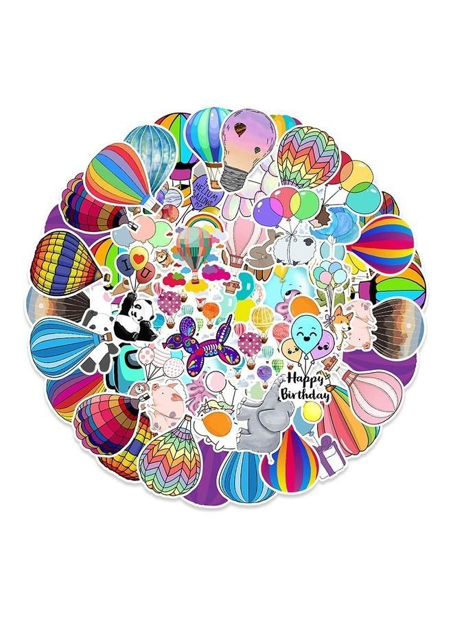 NIBEMINENT 50-Piece Cool Waterproof Vinyl Sticker Set 5 x 7cm - Image 1