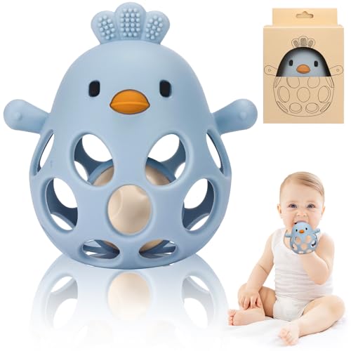 Venditer Baby Toy, 6 Months, Early Learning Toy for Babies, Baby Toy 1 Year Old Montessori Baby Games 0-6 Months Sensory Rattle 0 3 6 9 12 Months Girls Boys (Blue) - Image 1
