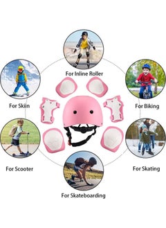 7PCS Kids Roller Skating Protective Gear Set Knee Pads for Kids 2-8 Years Toddler Knee and Elbow Pads with Wrist Guards 3 in 1 for Skating Cycling Bike Rollerblading Scooter,pink - pzsku/Z24FAAF23B32224115A34Z/45/_/1717752378/aa5c7bb8-506a-4c80-9884-656405ba9019