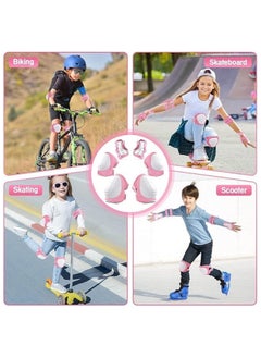 7PCS Kids Roller Skating Protective Gear Set Knee Pads for Kids 2-8 Years Toddler Knee and Elbow Pads with Wrist Guards 3 in 1 for Skating Cycling Bike Rollerblading Scooter,pink - pzsku/Z24FAAF23B32224115A34Z/45/_/1717752489/7ad8ea44-aee6-4337-b60c-64a19e7c14e0