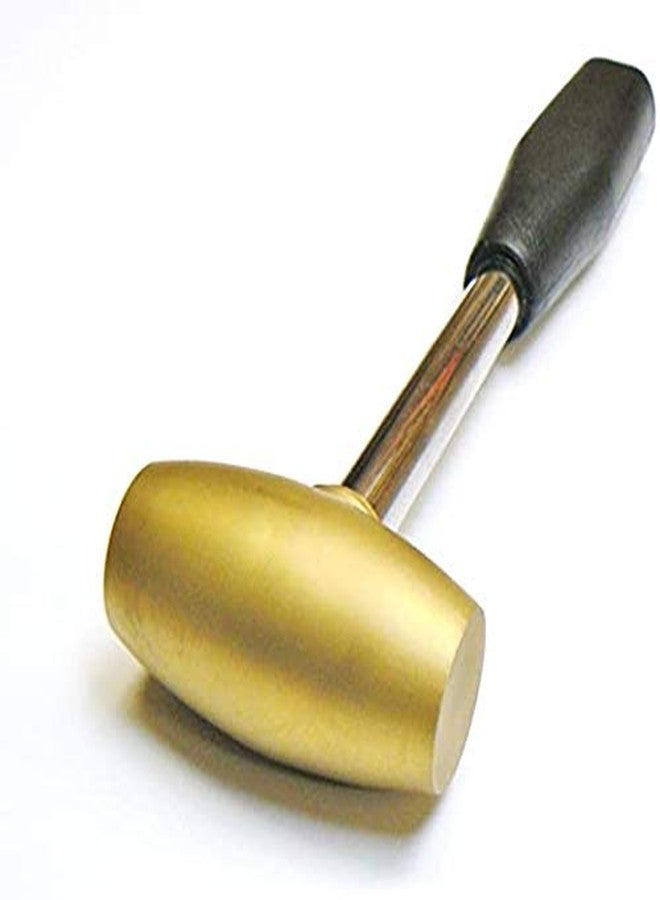 AI New 2 Pound Brass Non-Sparking Hammer Metal Stamping Hammer with Comfortable Grip I Made In India I 2 LB Hammer - Image 2