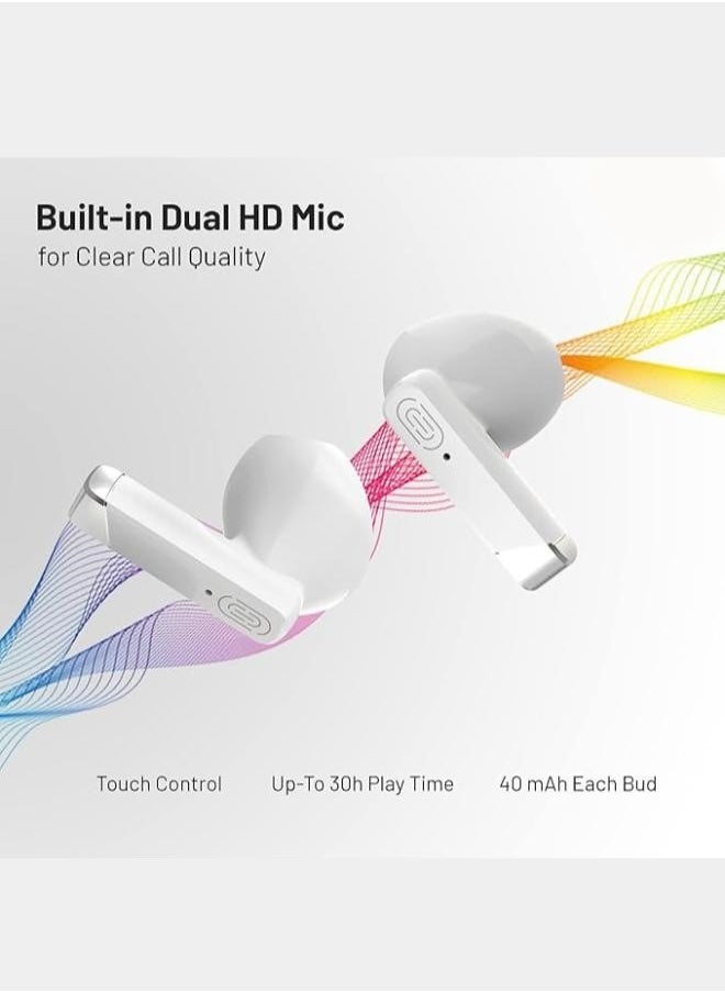 zedx - Zedx ACE PRO J21 Original Proof V5.4 True Bluetooth Wireless Earbuds, ENC Mic, Clear Sound, Type C, 30H Playtime, IPX4, Wireless Earphones Transparent - Image 1