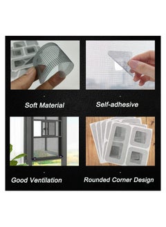 Generic Self-Adhesive Window Screen Repair Patches Kit, 20 Sheets 4 Size Screen Door Replacement Repair Kit Fiberglass Mesh Wall Repair Patches Drywall Tools Wall Hole Quick Repair Patch  - Image 4