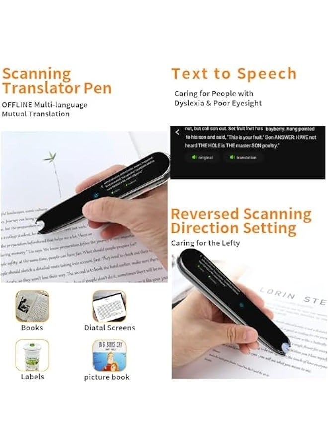Metene Digital Pen Scanner for Translation, OCR and Dyslexia Reading - 112 Languages, Meetings, Learning, Travel, Book Reader, Dictionary, Exam Reader - Image 2