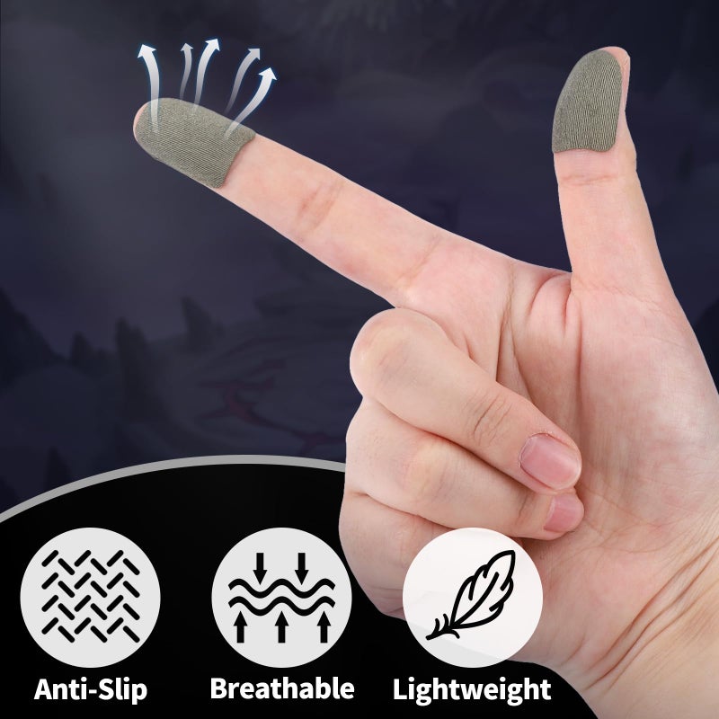 ENPOINT Ultra-Thin Touch Screen Stickers for Gloves, Pack of 10 Motorcycle Gloves Touchscreen Stickers, Sensitive Mobile Gaming Accessories for PUBG Call of Duty Mobile Legends - Image 2